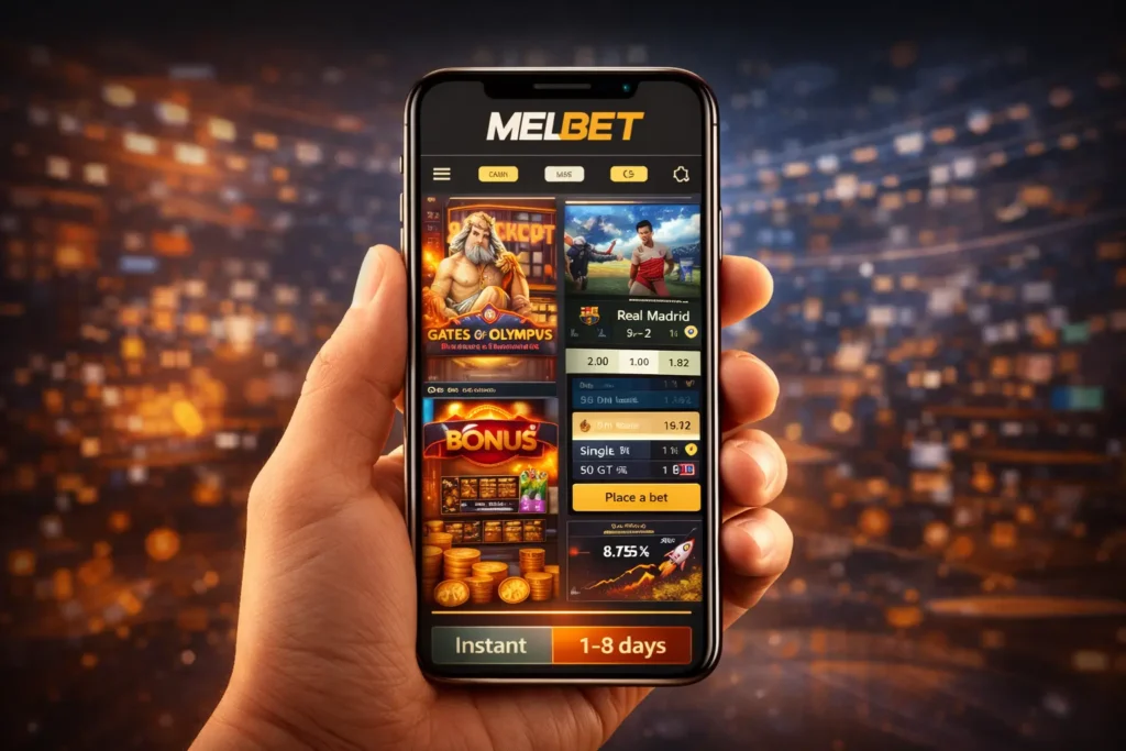 Melbet-app-showcasing-diverse-betting-options